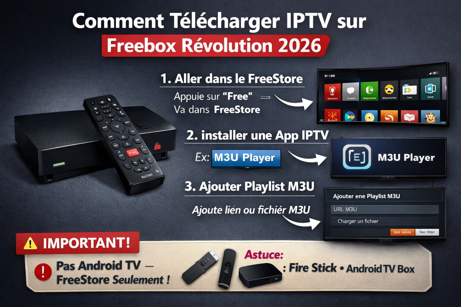 Comment télécharger IPTV sur Freebox Révolution 2026