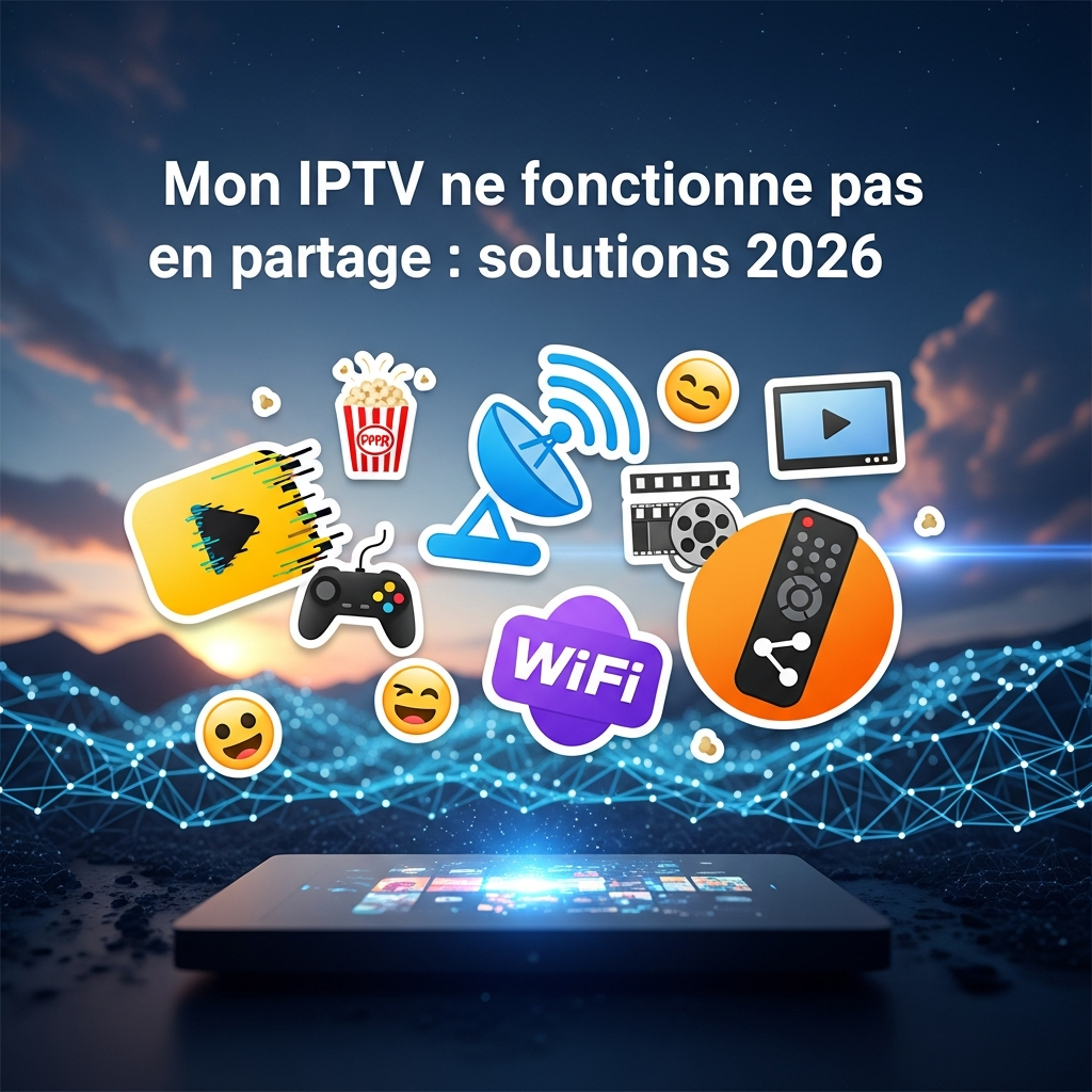 Mon IPTV ne fonctionne pas en partage : solutions 2026