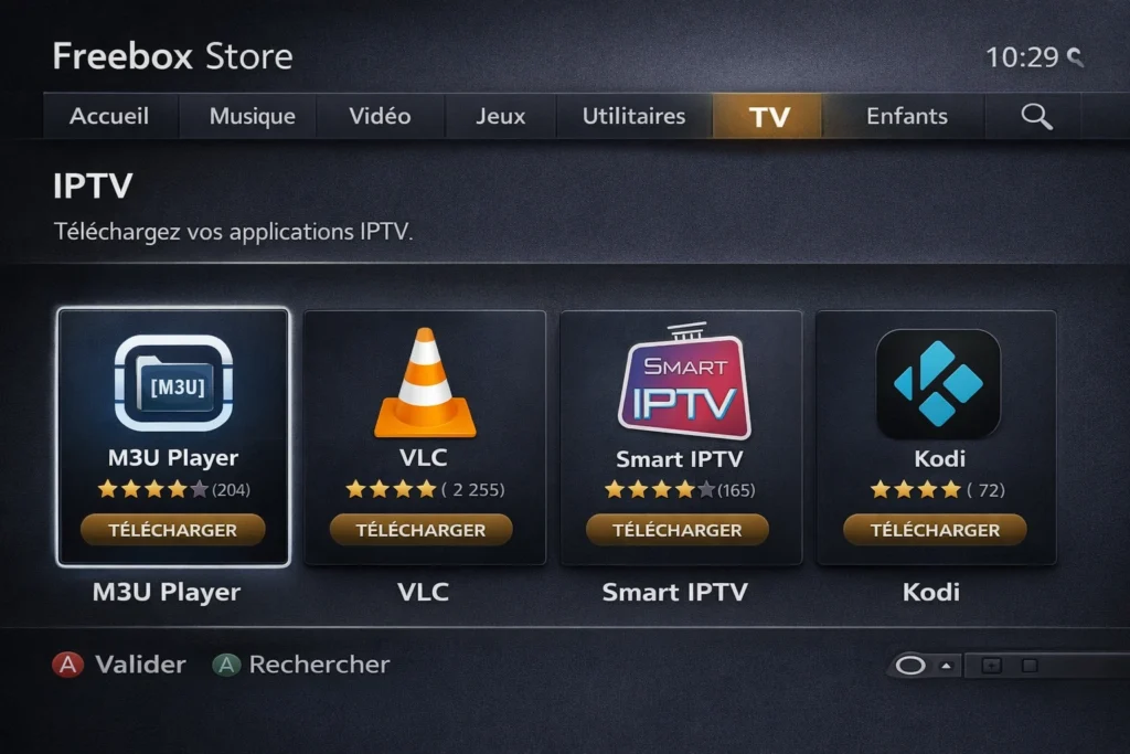télécharger iptv sur freebox révolution depuis le Freebox Store