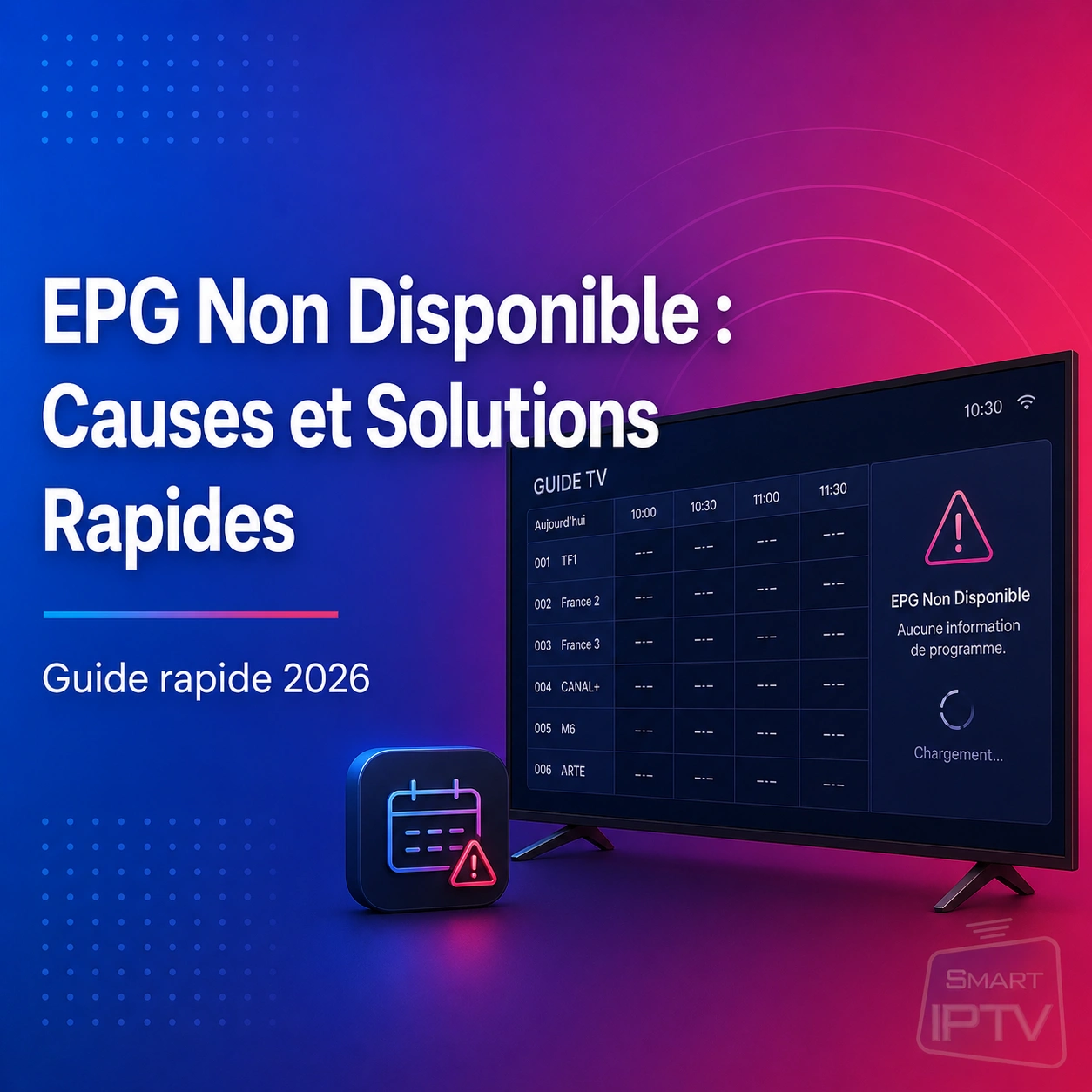 EPG Non Disponible : Causes et Solutions Rapides 2026